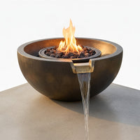 Arcadia Forge Helios Cascade 36" Fire & Water Bowl — Studio Shot
