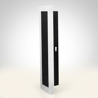 Architectural Wall Sconce Built for Modern Facades, Aluminum Housing, LED Light Bar, Diffused Halo Effect