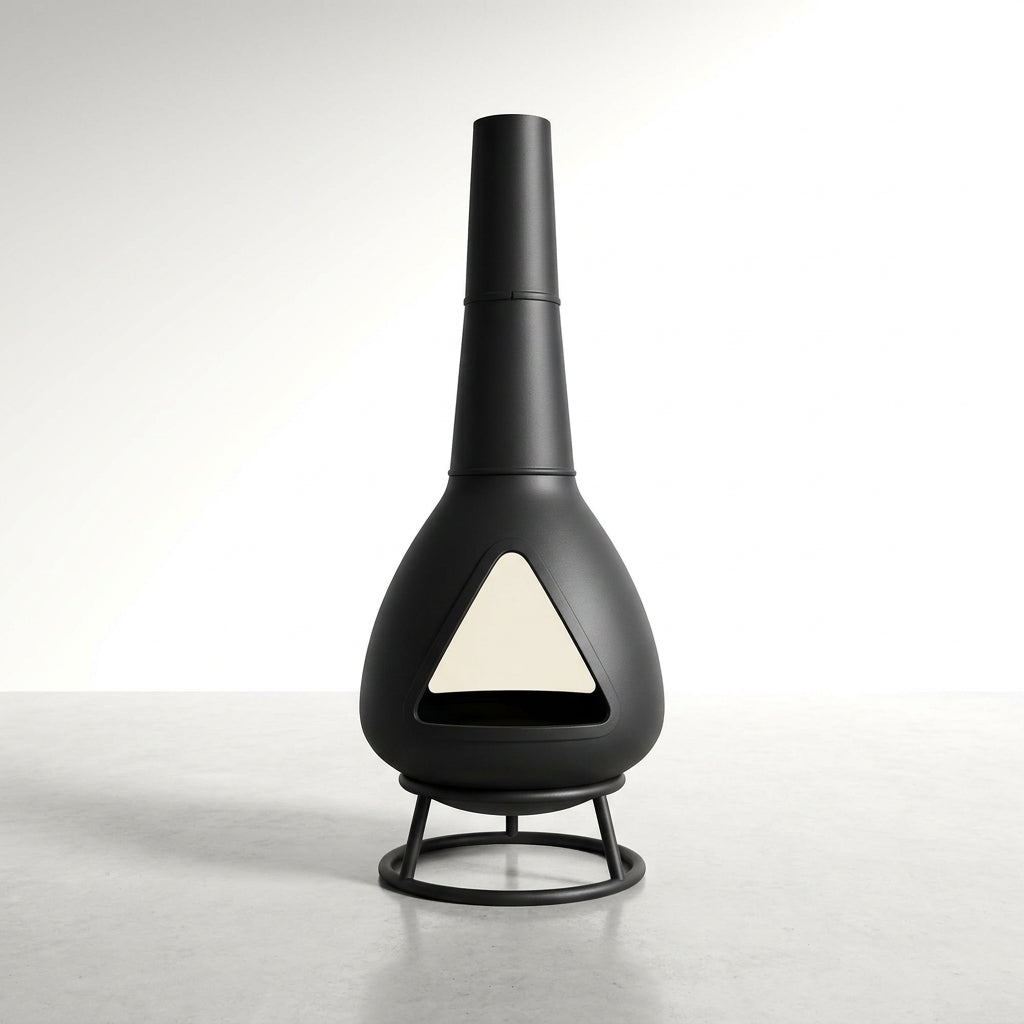 EmberCraft Nova Chiminea Fire Pit — Studio Shot