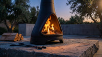 EmberCraft Nova Chiminea Fire Pit — Lifestyle