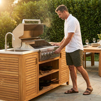 Hearthcraft Timberline Outdoor Kitchen — Lifestyle