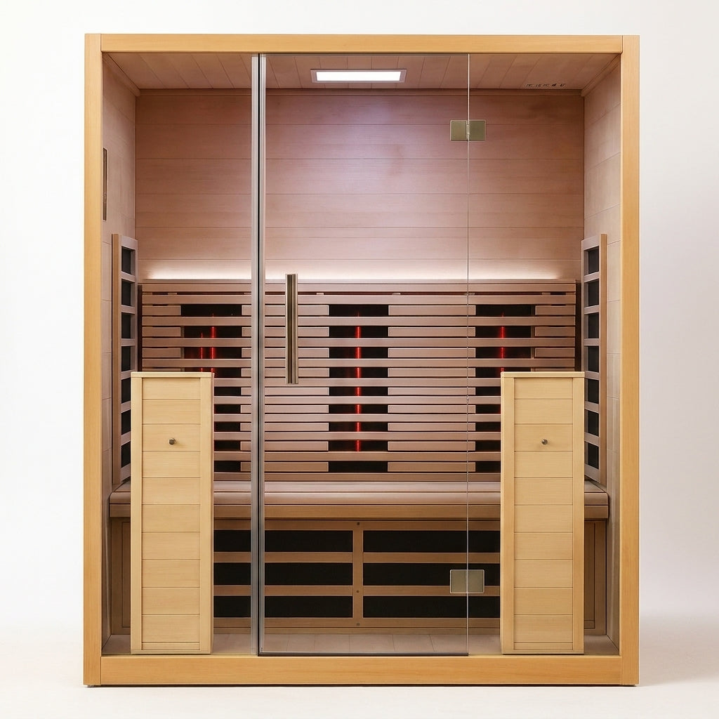 LumaTherm PureGlow Infrared Sauna Cabin — Studio Shot