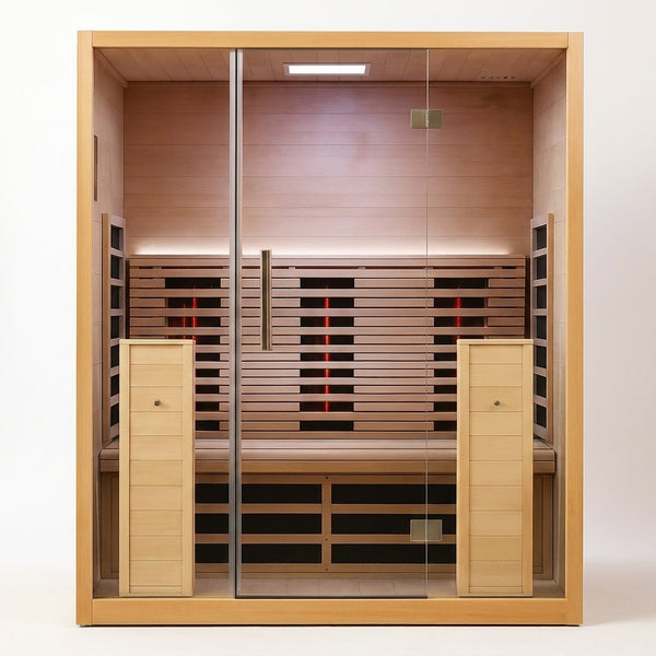 LumaTherm PureGlow Infrared Sauna Cabin — Studio Shot