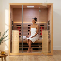 LumaTherm PureGlow Infrared Sauna Cabin — Lifestyle