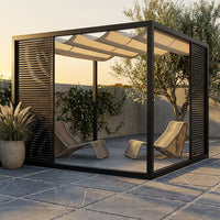 NoirVerge Aperture Pergola — Studio Shot