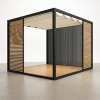 NoirVerge Aperture Pergola — Studio Shot