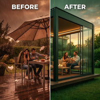 VetroHaus Panorama Glass Pavilion — Before & After